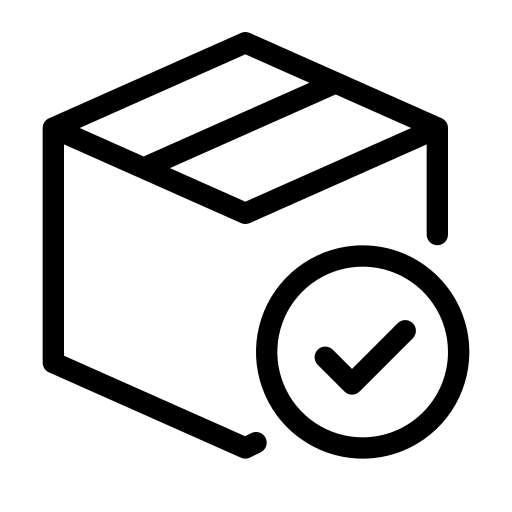 Inventory icon representing lower stock levels through transit control